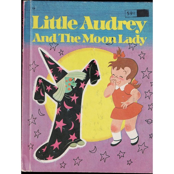 1974 WONDER BOOKS Little Audrey And The Moon Lady by Harvey Cartoon Studios - Picture 1 of 2